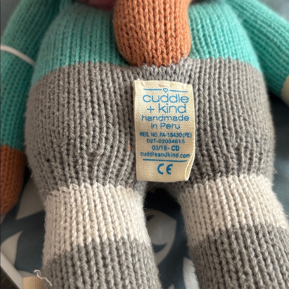 Cuddle + Kind Maximus the Cat Little 13” Hand Knit Doll - Picture 5 of 5